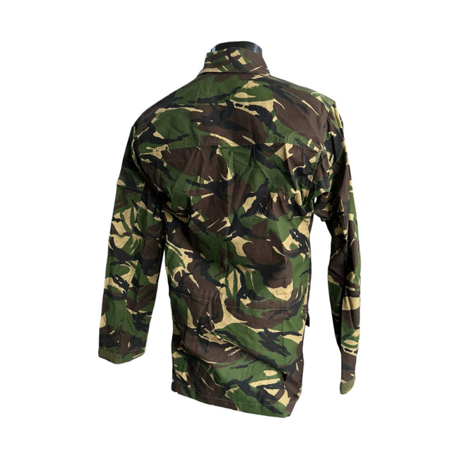 TRAINING SUIT WITH 2 TROUSERS - CAMOUFLAGE WOODLAND RIPSTOP - MILITARY SURPLUS ROMANIAN ARMY - LIKE NEW