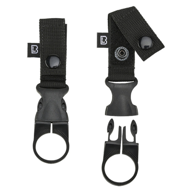 BELT HOLDER FOR BOTTLE - MOLLE - 2 PCS - BLACK - BRANDIT 