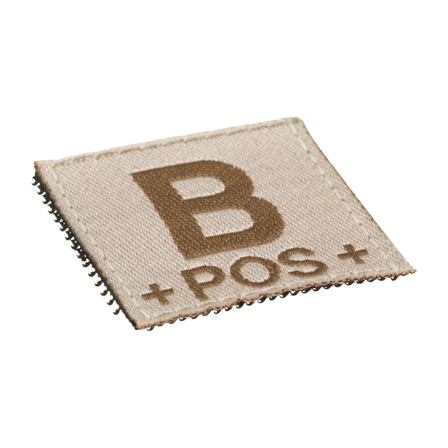 BLOOD GROUP PATCH - B POS - DESERT - CLAWGEAR