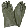 CZ/SK RUBBER GLOVES FOR OPCH SUIT - OD GREEN - MILITARY SURPLUS - LIKE NEW