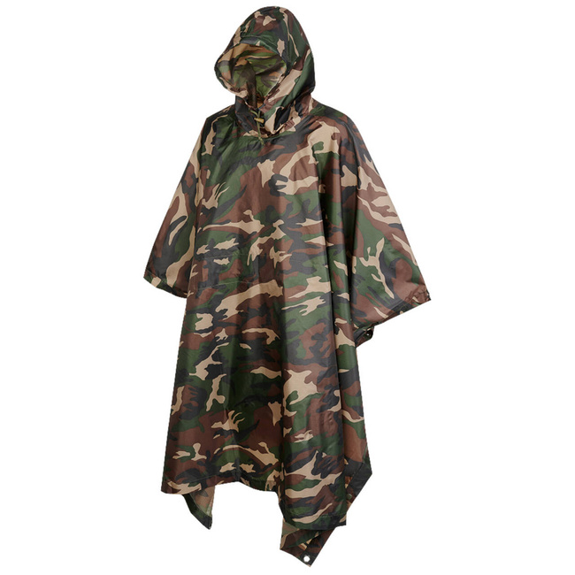 RIPSTOP PONCHO - WOODLAND - BRANDIT