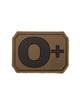 3D BLOOD TYPE PATCH - Mil-Tec® - DARK COYOTE - O POS