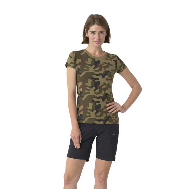 WOMEN'S SLIM FIT ORGANIC COTTON T-SHIRT - PL WOODLAND - HELIKON-TEX