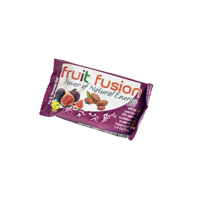 FIG AND ALMOND BAR - 40G - FRUIT FUSION - 140 Kcal