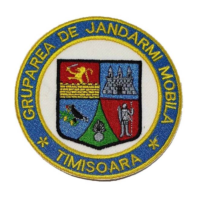  EMBLEMA GRUPAREA DE JANDARMI MOBILA TIMISOARA, cu aplicare termica