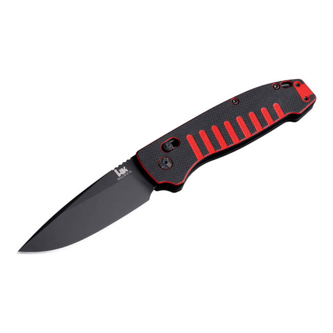 AUTOMATA KÉS HK BALLISTA XL 3.75" DROPPOINT G10 RED & BLACK CERAKOTE - HECKLER & KOCH