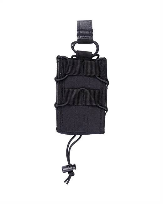 BLACK OPEN TOP MAGAZINE POUCH SINGLE