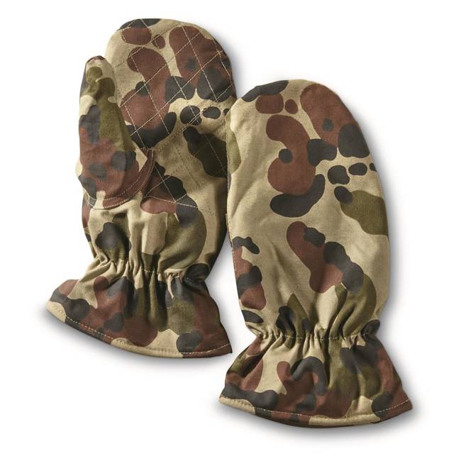 Camo gloves - Romanian Army Surplus