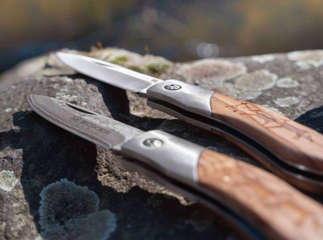 DAMASCUS KÉS CAVEMAN - MAGNUM BY BOKER