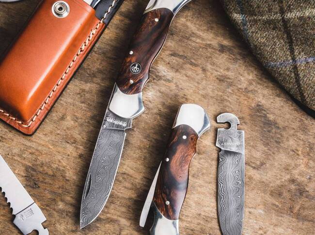 DAMASCUS KÉS OPTIMA IRONWOOD DAMAST - BOKER