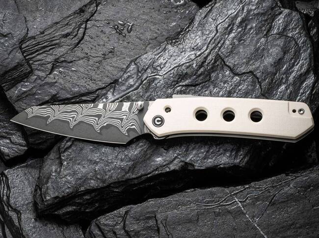 DAMASCUS KÉS VISION FG G10 IVORY - CIVIVI