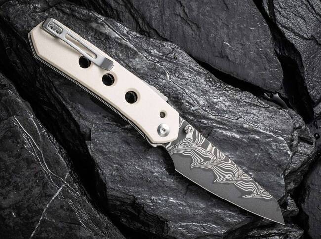 DAMASCUS KÉS VISION FG G10 IVORY - CIVIVI