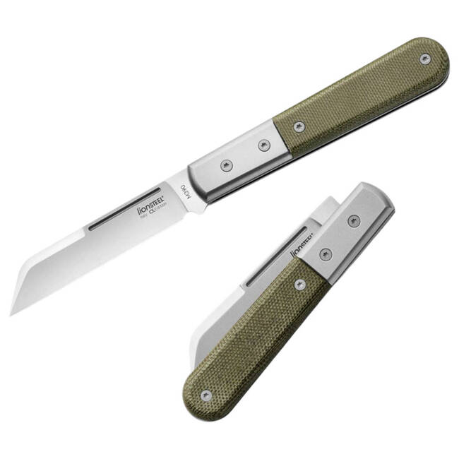 "Dom Barlow Canvas Micarta Green" ZSEBKÉS  - LionSteel