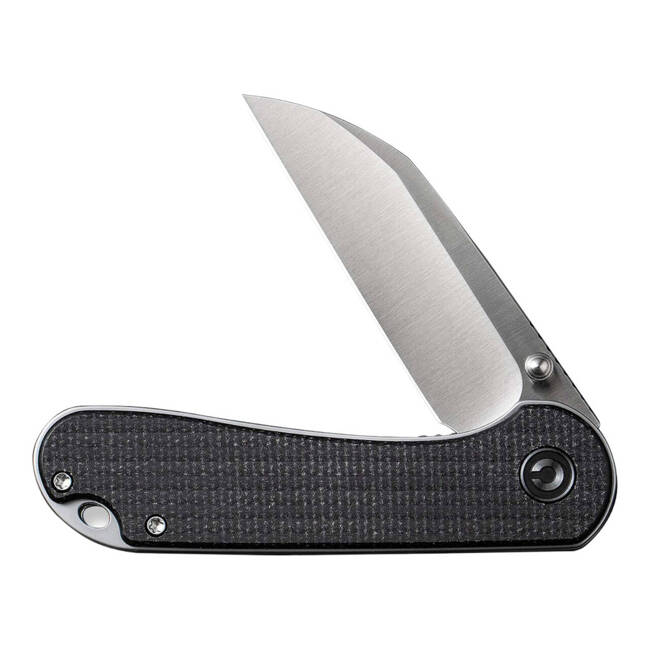 EDC KÉS ELEMENTUM MICARTA FEKETE SATIN - CIVIVI