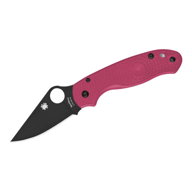 EDC KÉS PARA 3 LIGHTWEIGHT PINK BLACK BLADE PLAINEDGE - SPYDERCO