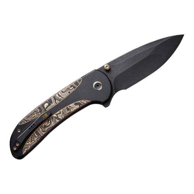 EDC KÉS ZIZZIT TITANIUM BLACK COPPER FOIL CF - WE KNIFE