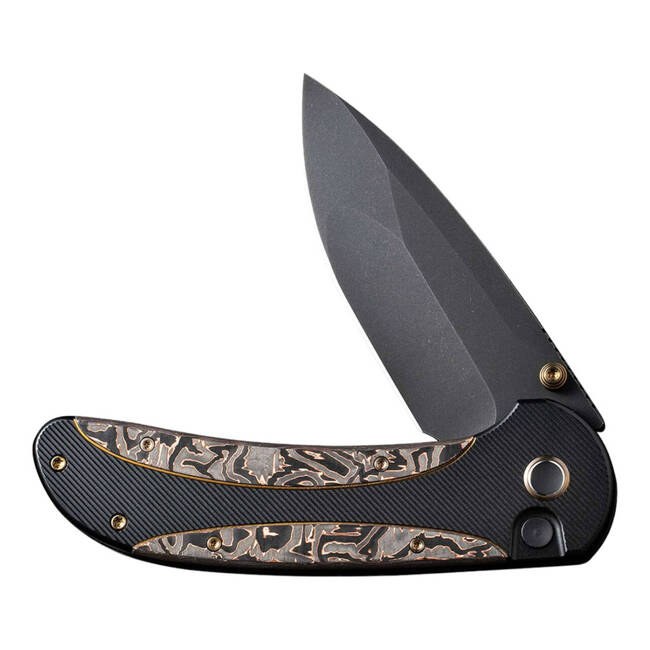 EDC KÉS ZIZZIT TITANIUM BLACK COPPER FOIL CF - WE KNIFE