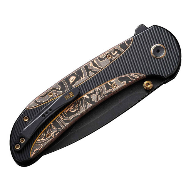 EDC KÉS ZIZZIT TITANIUM BLACK COPPER FOIL CF - WE KNIFE