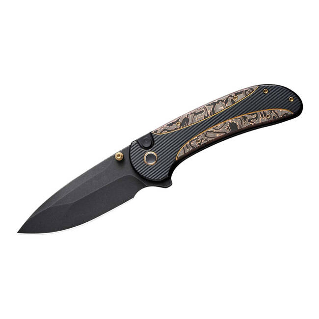 EDC KÉS ZIZZIT TITANIUM BLACK COPPER FOIL CF - WE KNIFE