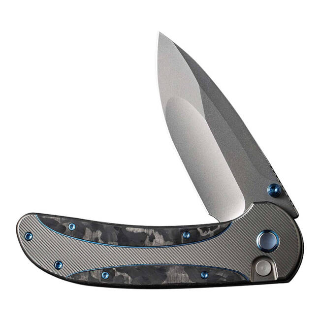 EDC KÉS ZIZZIT TITANIUM GREY MARBLE CF - WE KNIFE