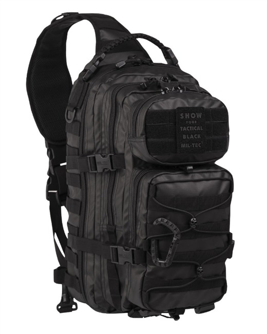 EGYSZALAGÚ RUCKSACK - "ASSAULT" - NAGY - 29 L - Mil-Tec® - TAKTIKAI FEKETE