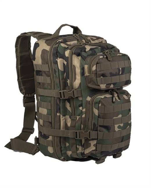 EGYSZALAGÚ RUCKSACK - "ASSAULT" - NAGY - 29 L - Mil-Tec® - WOODLAND