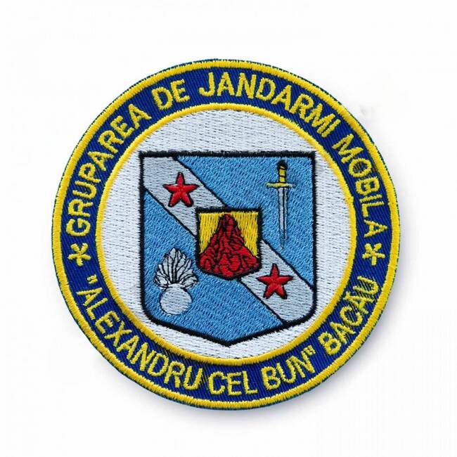 EMBLEMA GRUPAREA DE JANDARMI MOBILA BACAU - APLICARE VELCRO