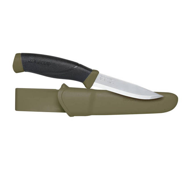 FIX PENGÉJŰ KÉS - COMPANION MG (S) - ROZSDAMENTES ACÉL - MORAKNIV® - OLÍVA ZÖLD