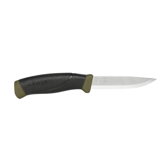 FIX PENGÉJŰ KÉS - COMPANION MG (S) - ROZSDAMENTES ACÉL - MORAKNIV® - OLÍVA ZÖLD