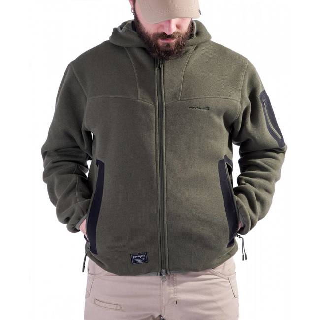 FLEECE KAPUCNIS PULÓVER CIPZÁRRAL - "FALCON PRO" - PENTAGON® - COYOTE