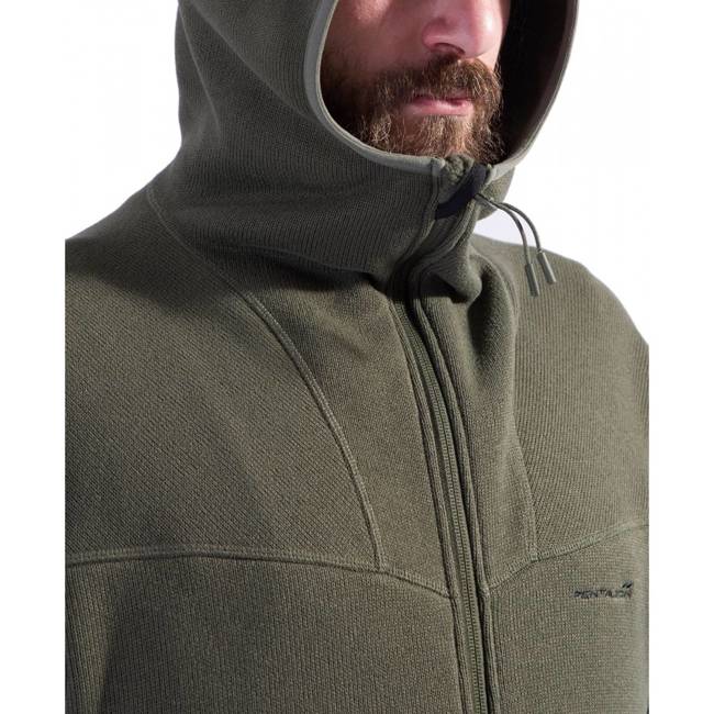 FLEECE KAPUCNIS PULÓVER CIPZÁRRAL - "FALCON PRO" - PENTAGON® - COYOTE