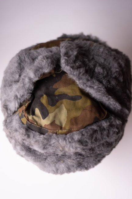 Fur hat, Cold War era, Romanian Army Surplus - SZÜRKE/CAMO