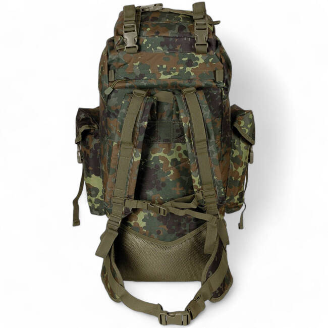 HÁTIZSÁK COMBAT BW - MOLLE - ALUMÍNIUM RÚD - 65 L - MFH - FLECKTARN