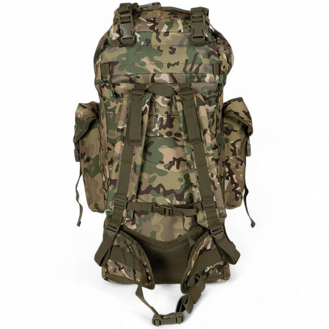 HÁTIZSÁK COMBAT BW - MOLLE - ALUMÍNIUM RÚD - 65 L - MFH - OPERATION CAMO