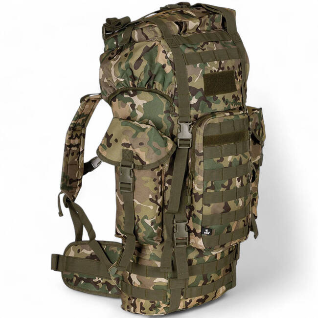 HÁTIZSÁK COMBAT BW - MOLLE - ALUMÍNIUM RÚD - 65 L - MFH - OPERATION CAMO