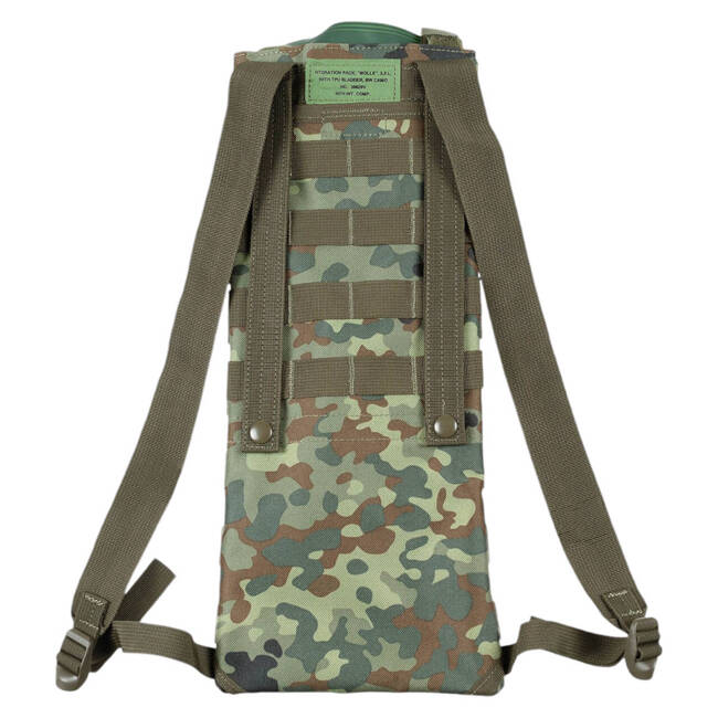 HIDRATÁLÓ HÁTIZSÁK SZETT HÓLYAGGAL ÉS CSERÉLHETŐ SZELEPPEL - MOLLE SYSTEM - FLECKTARN - 2,5 L - MFH  