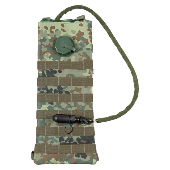 HIDRATÁLÓ HÁTIZSÁK SZETT HÓLYAGGAL ÉS CSERÉLHETŐ SZELEPPEL - MOLLE SYSTEM - FLECKTARN - 2,5 L - MFH  