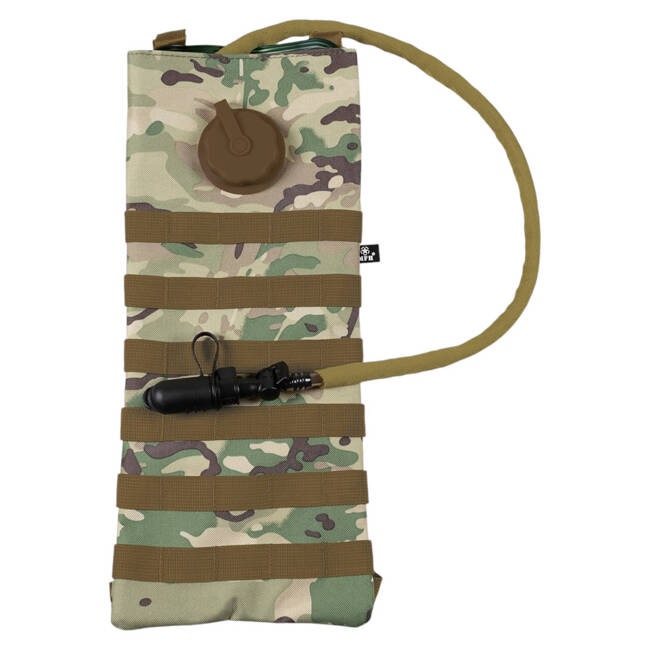 HIDRATÁLÓ HÁTIZSÁK SZETT HÓLYAGGAL ÉS CSERÉLHETŐ SZELEPPEL - MOLLE SYSTEM - OPERATION CAMO - 2,5 L - MFH  