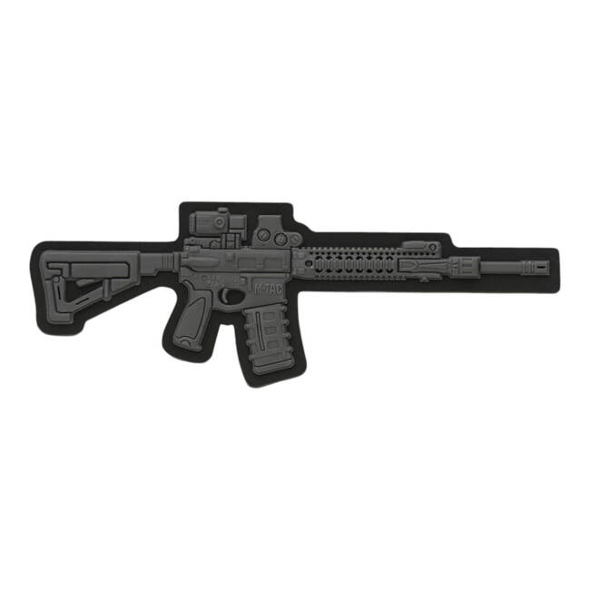 JELVÉNY AR-15 3D PVC - SÖTÉT SZÜRKE - M-TAC