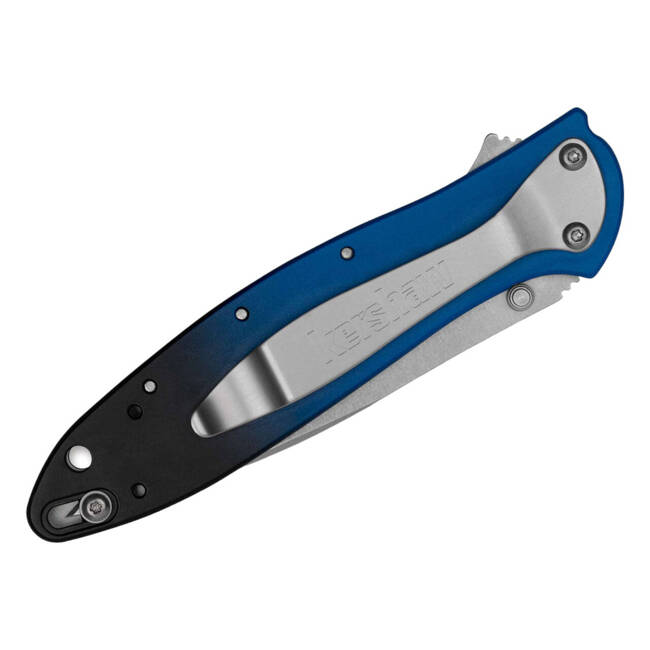 KÉS ASSZISZTENS NYITÓVAL LEEK ALUMINUM GRADIENT - KÉK/FEKETE - KERSHAW