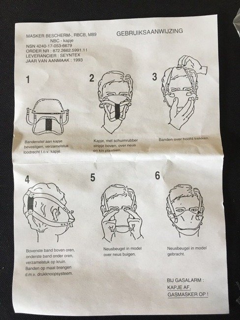 M85 NBC 1993 Seyntex Original maszk