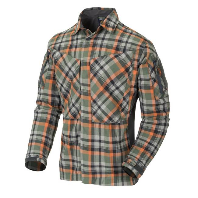 MBDU FLANNEL® ING - TIMBER OLIVE PLAID - HELIKON