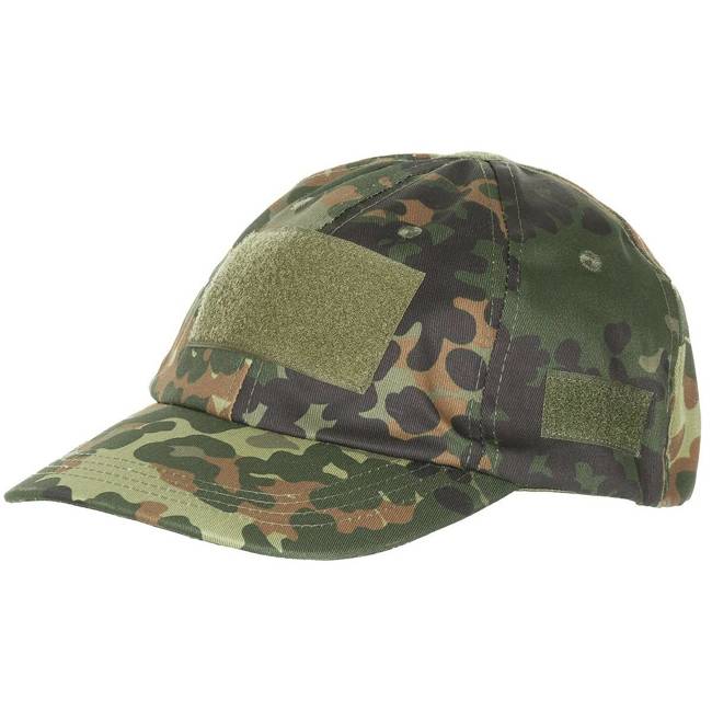 MFH Operaions sapka Velcro panelekkel, German Flecktarn