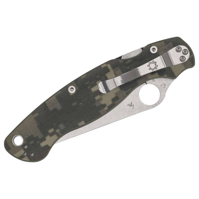 MILITARY 2 G10 DIGITAL CAMO PLAINEDGE - ZSEBKÉS - SPYDERCO