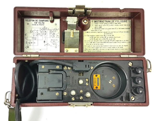 Military Campaign Telephone, Cold War era, Romanian Army Surplus 