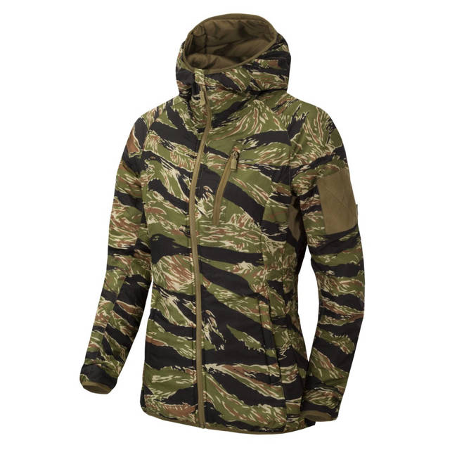 NŐI KAPUCNIS KABÁT - WOLFHOUND® - Climashield® Apex™ - Helikon-Tex® - TIGER STRIPE