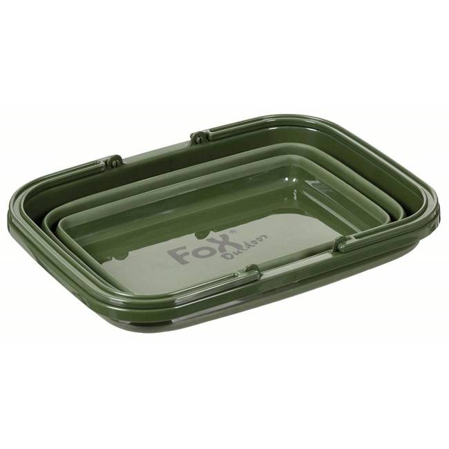 ÖSSZECSUKHATÓ KOSÁR - 9 L - Fox Outdoor® - ZÖLD OD