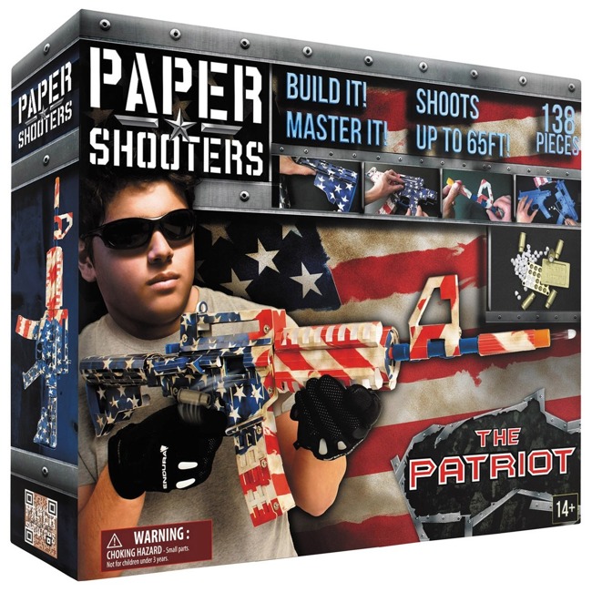 PAPÍR LŐSZERES PISZTOLY KÉSZLET - "PATRIOT" - Paper Shooters®