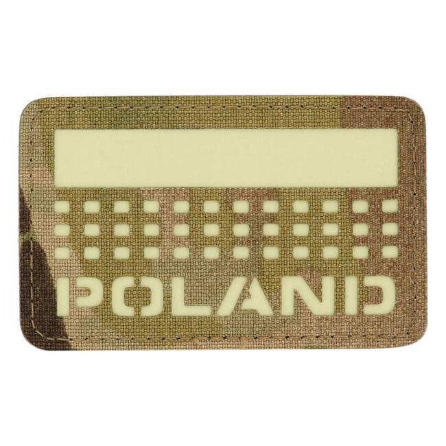 POLAND JELVÉNY (zászlóval) - 50 x 80 mm - LASER CUT - MULTICAM/GID - M-TAC