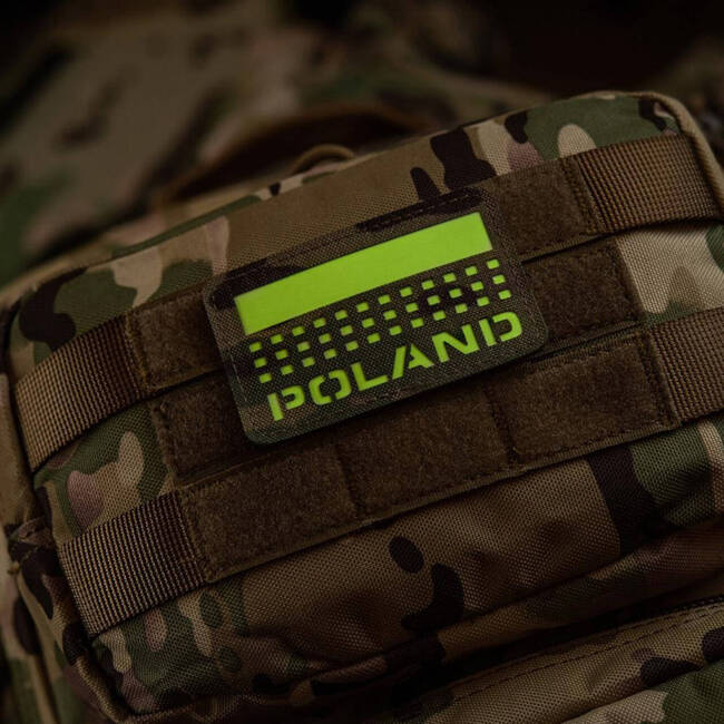 POLAND JELVÉNY (zászlóval) - 50 x 80 mm - LASER CUT - MULTICAM/GID - M-TAC